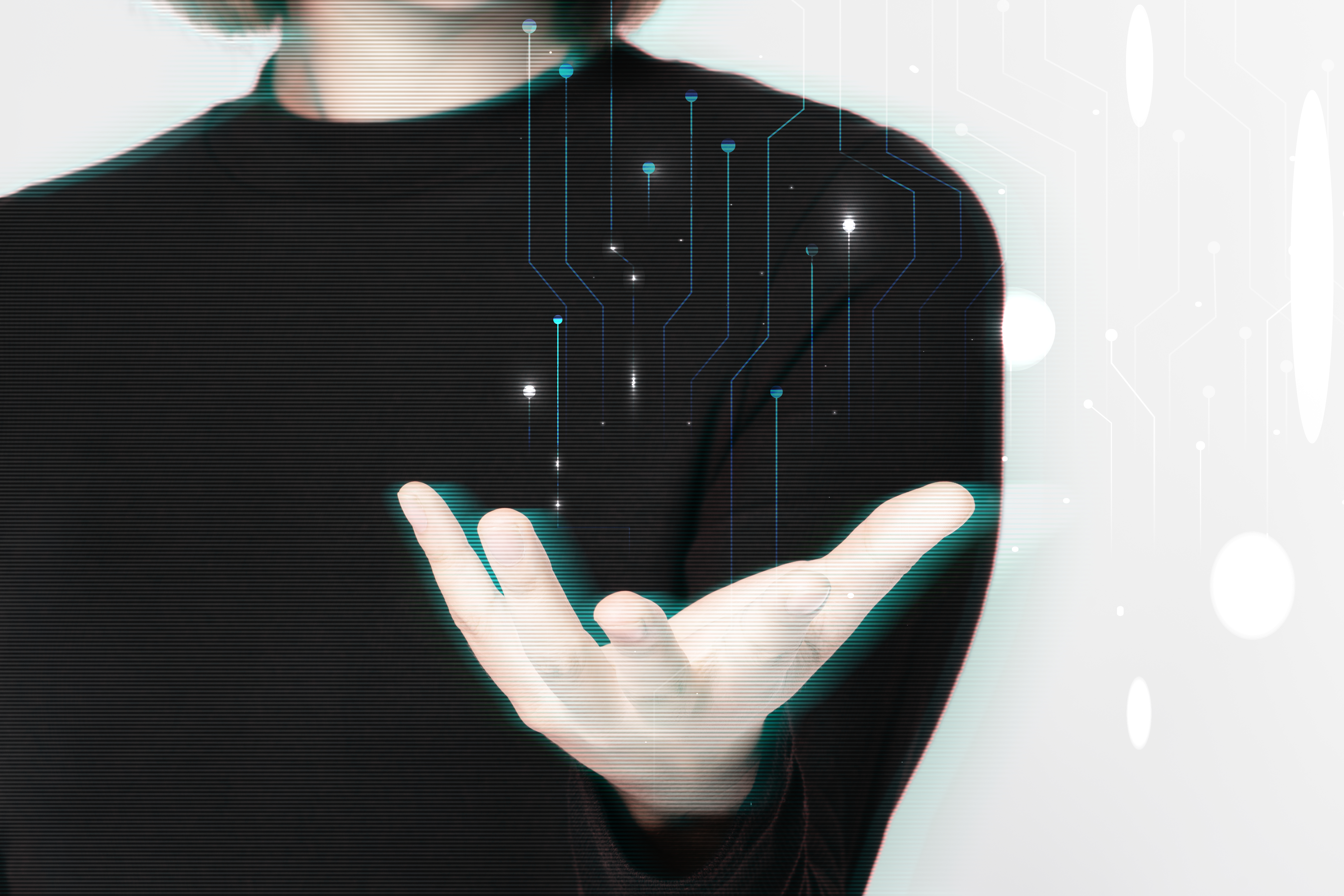 AI Hand Background